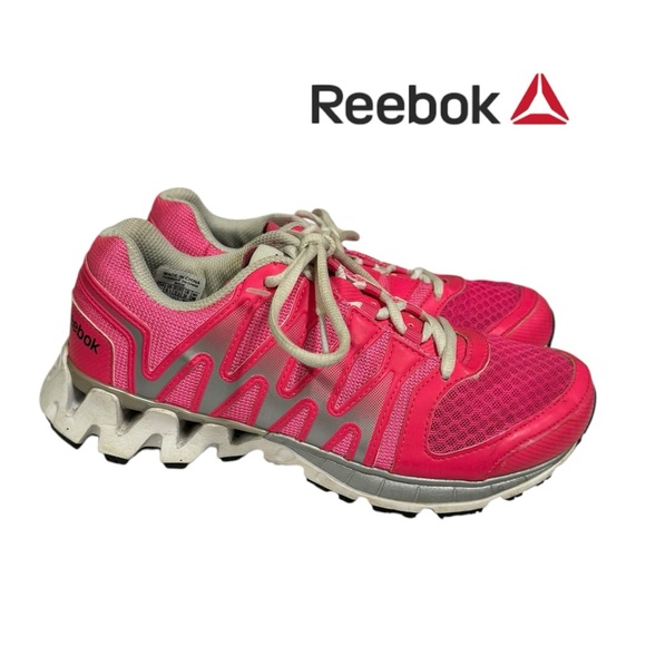 Reebok Women's Zig Tech Pink Running Shoes Sneakers 7 Wide - Picture 1 of 6
